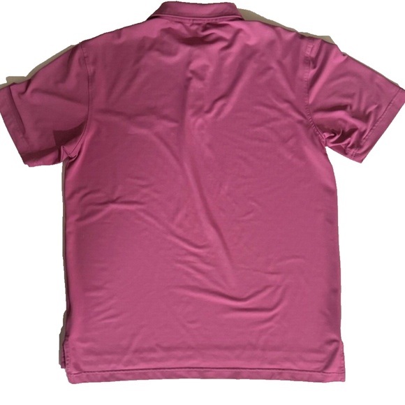 Peter Millar Shirt Mens Medium Pink Summer Comfort Polo Short Sleeve St Ives - Picture 4 of 4